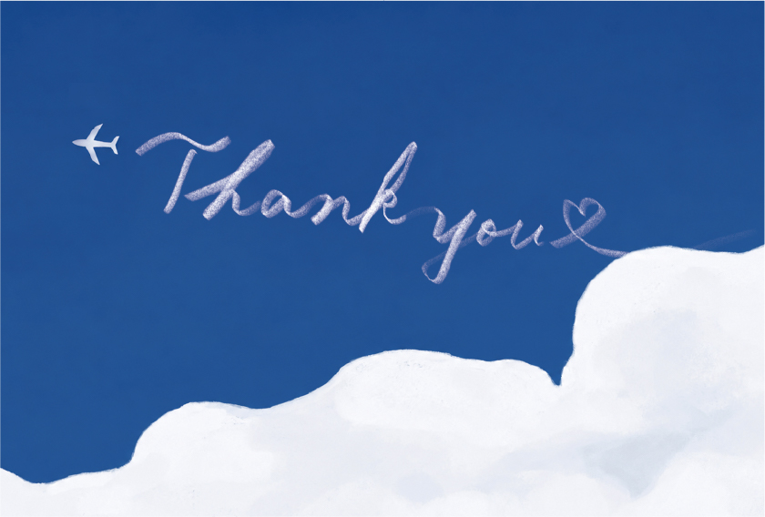 Thank you(飛行機雲)